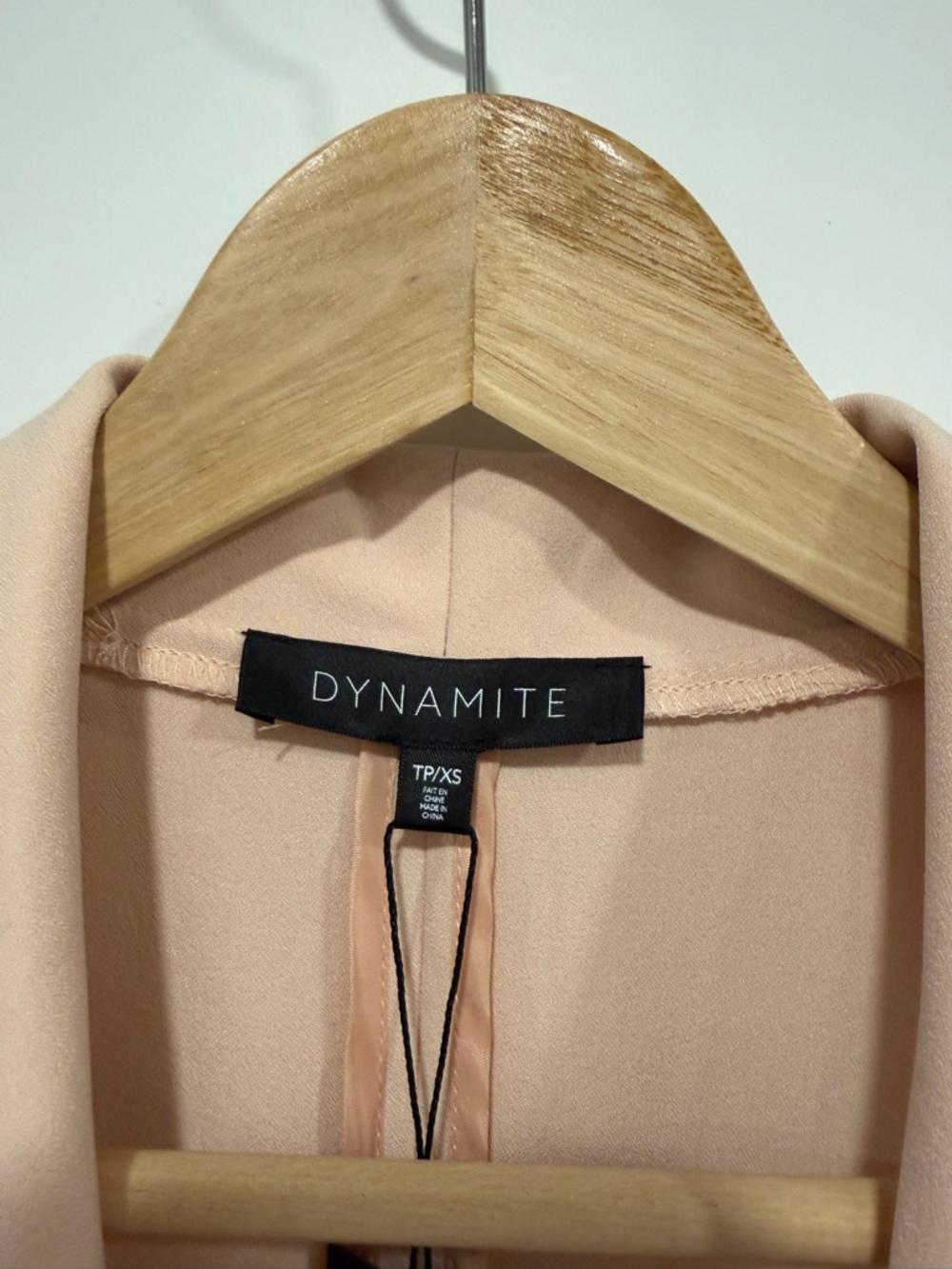 Dynamite Sleeveless Blazer Vest - Light Blush - Picture 9 of 12